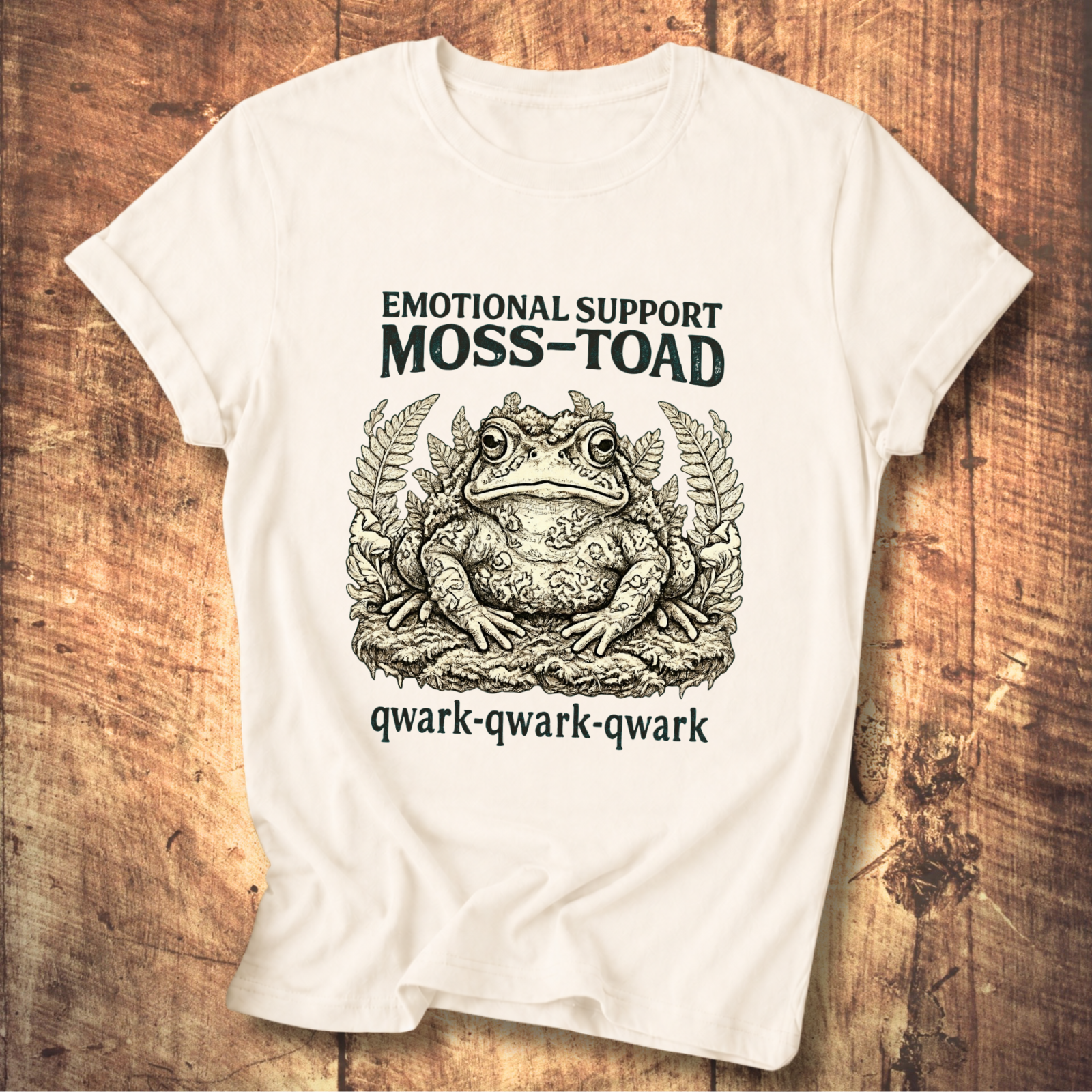 Emotional Support Moss-Toad T-Shirt