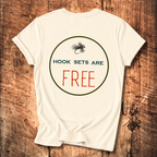Hook Sets Are Free Fishing Back Print T-Shirt