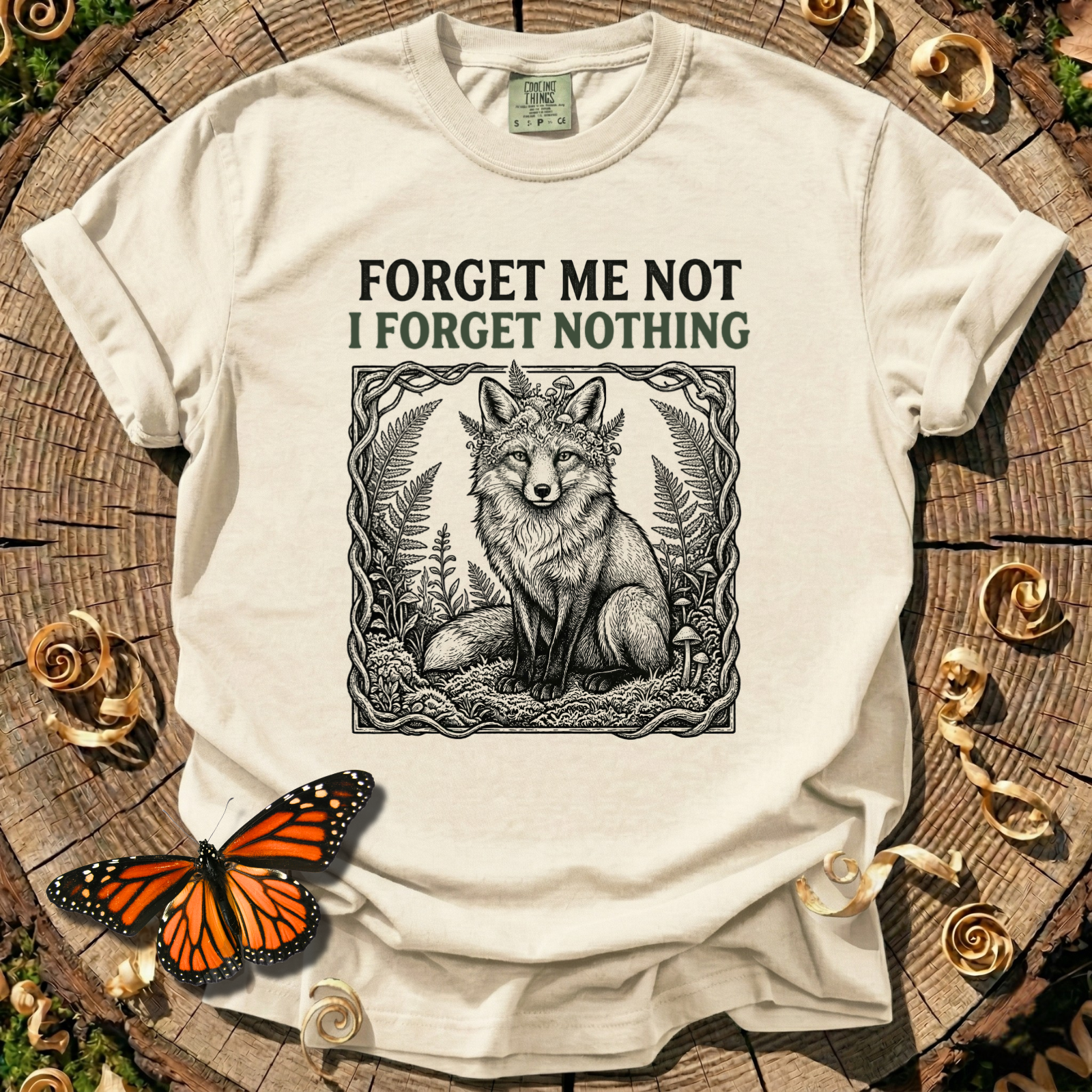 Forget Me Not Fox Tee