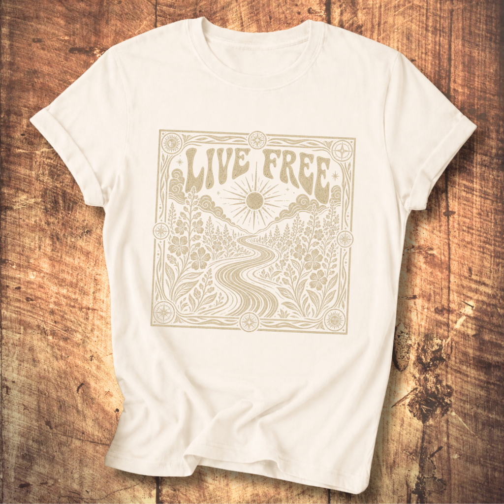 Fireweed Live Free Tee