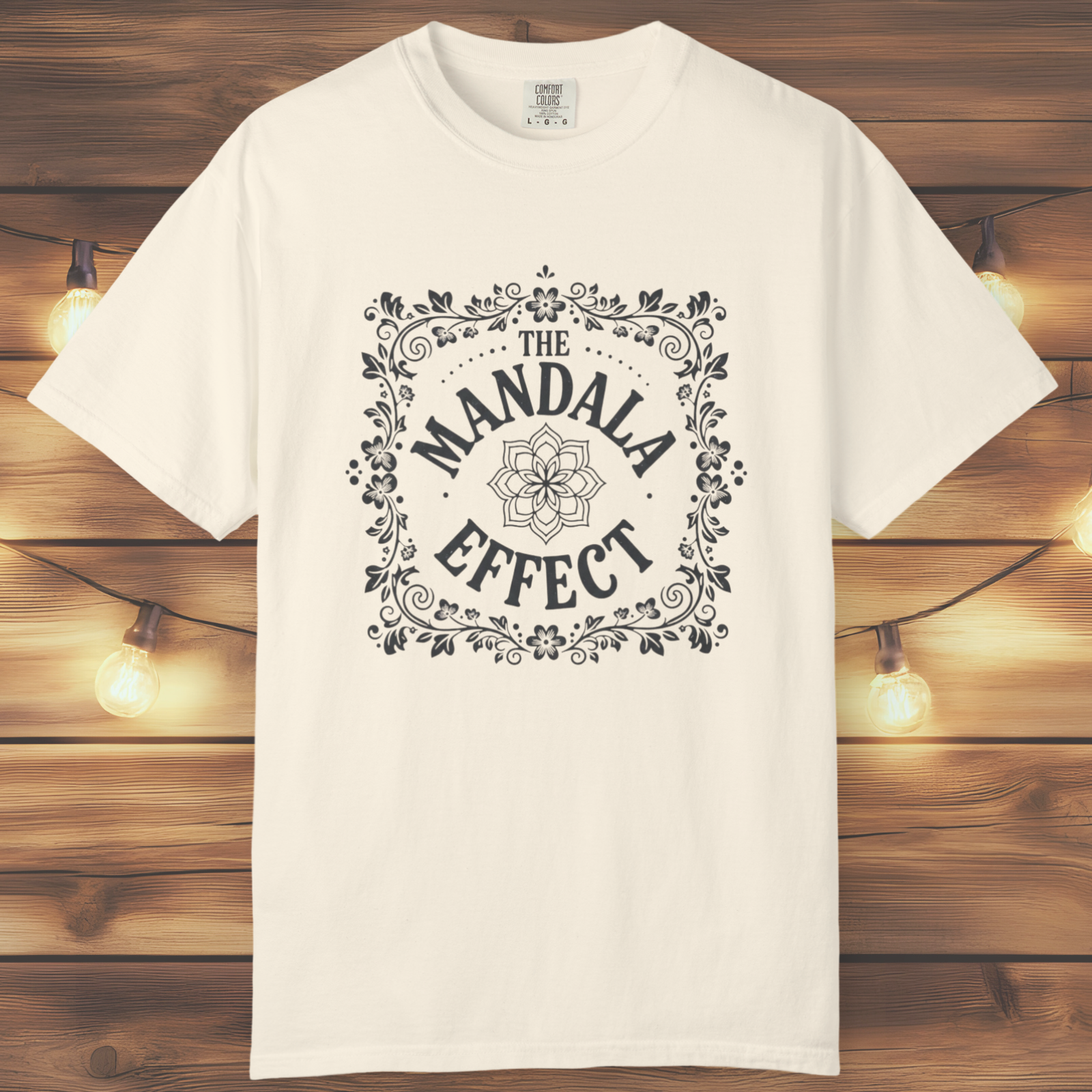 Mandala Effect Floral Retro T-Shirt