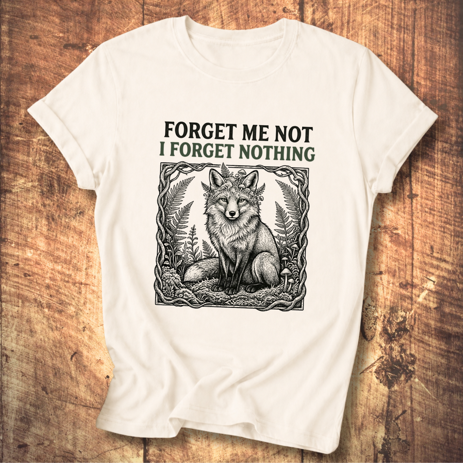 Forget Me Not Fox Tee