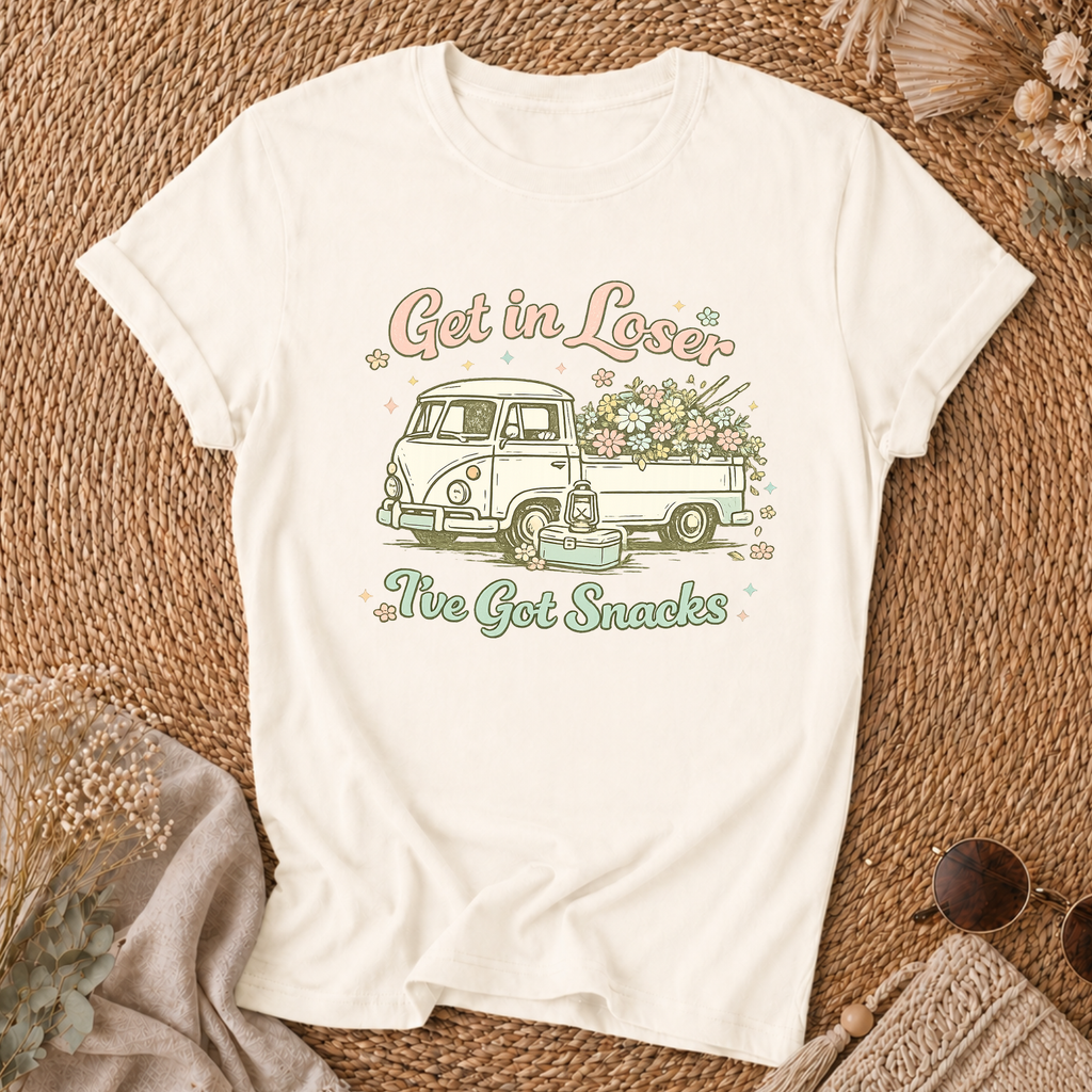 Retro Flower Truck Tee