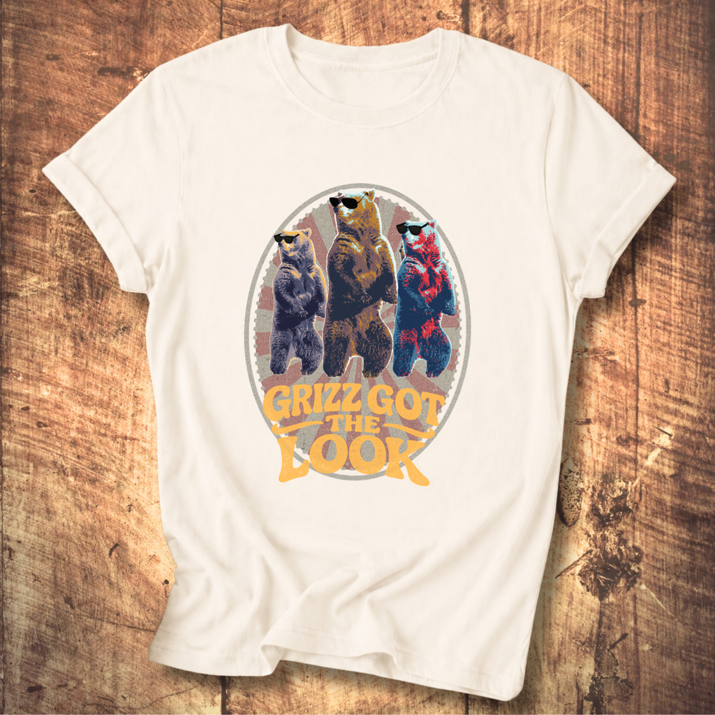 Grizzly Trio “Grizz Got the Look” Graphic T-Shirt