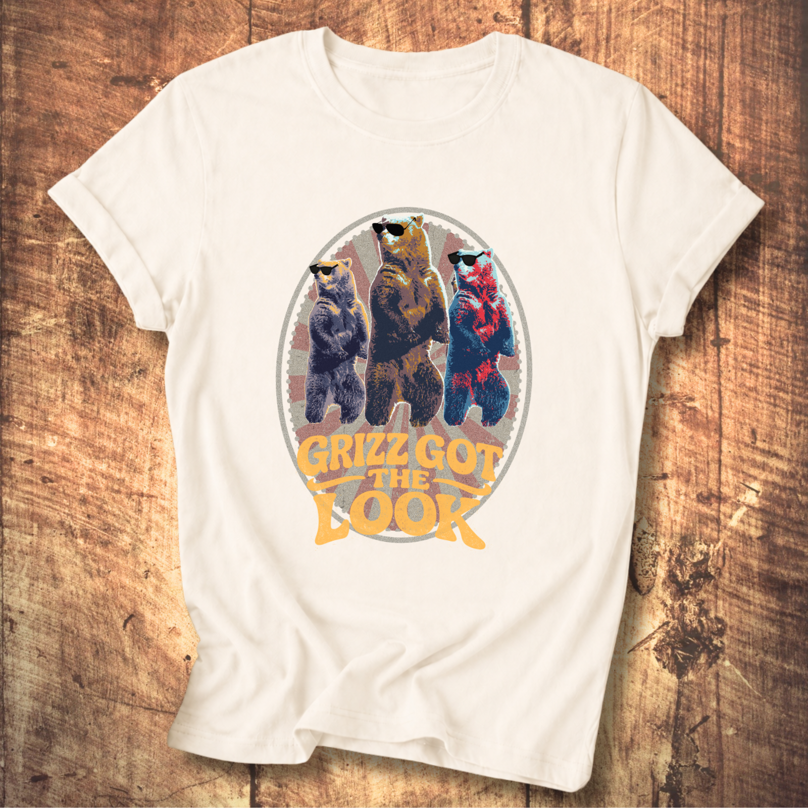 Grizzly Trio “Grizz Got the Look” Graphic T-Shirt
