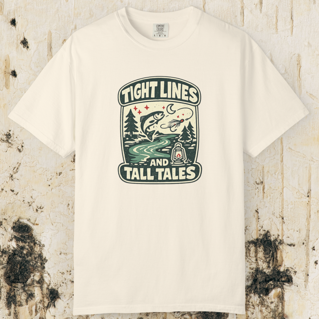 Tight Lines and Tall Tales Fishing T-Shirt