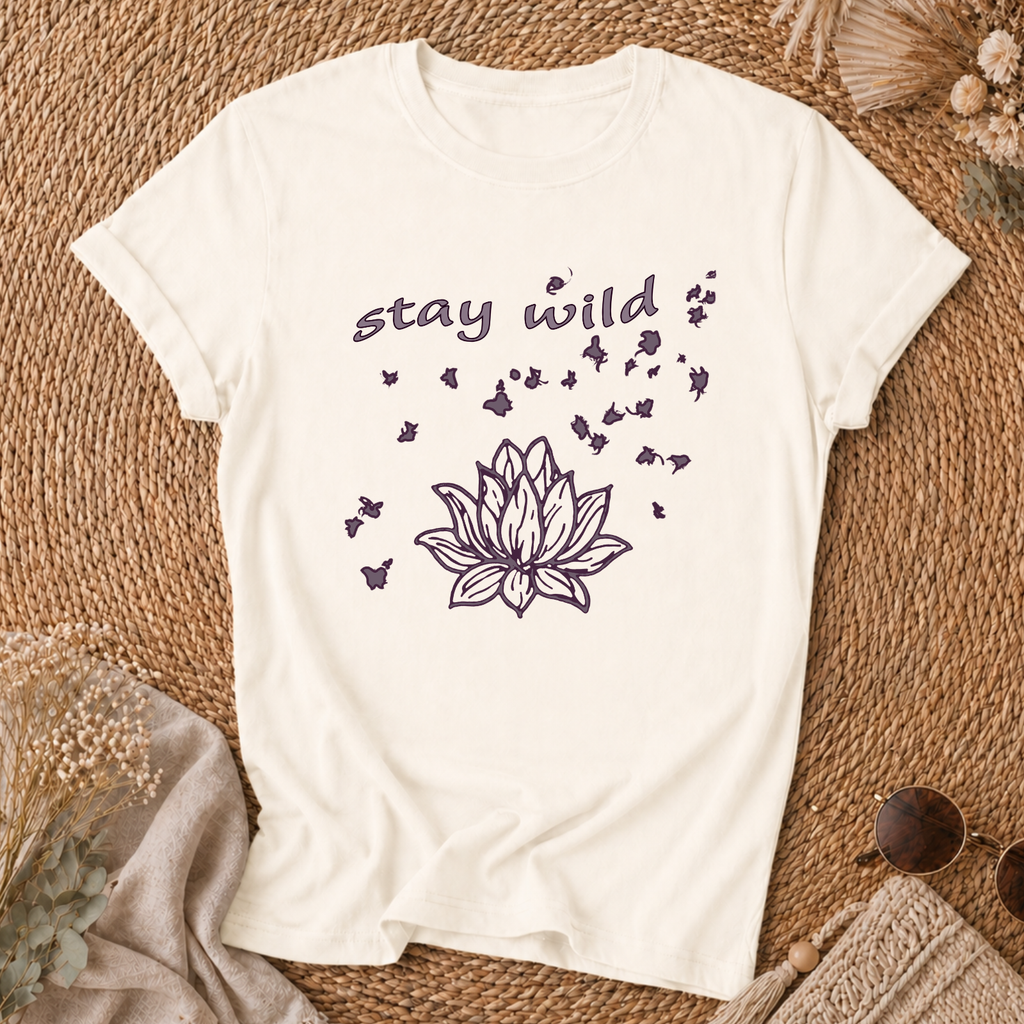 Stay Wild Lotus Tee