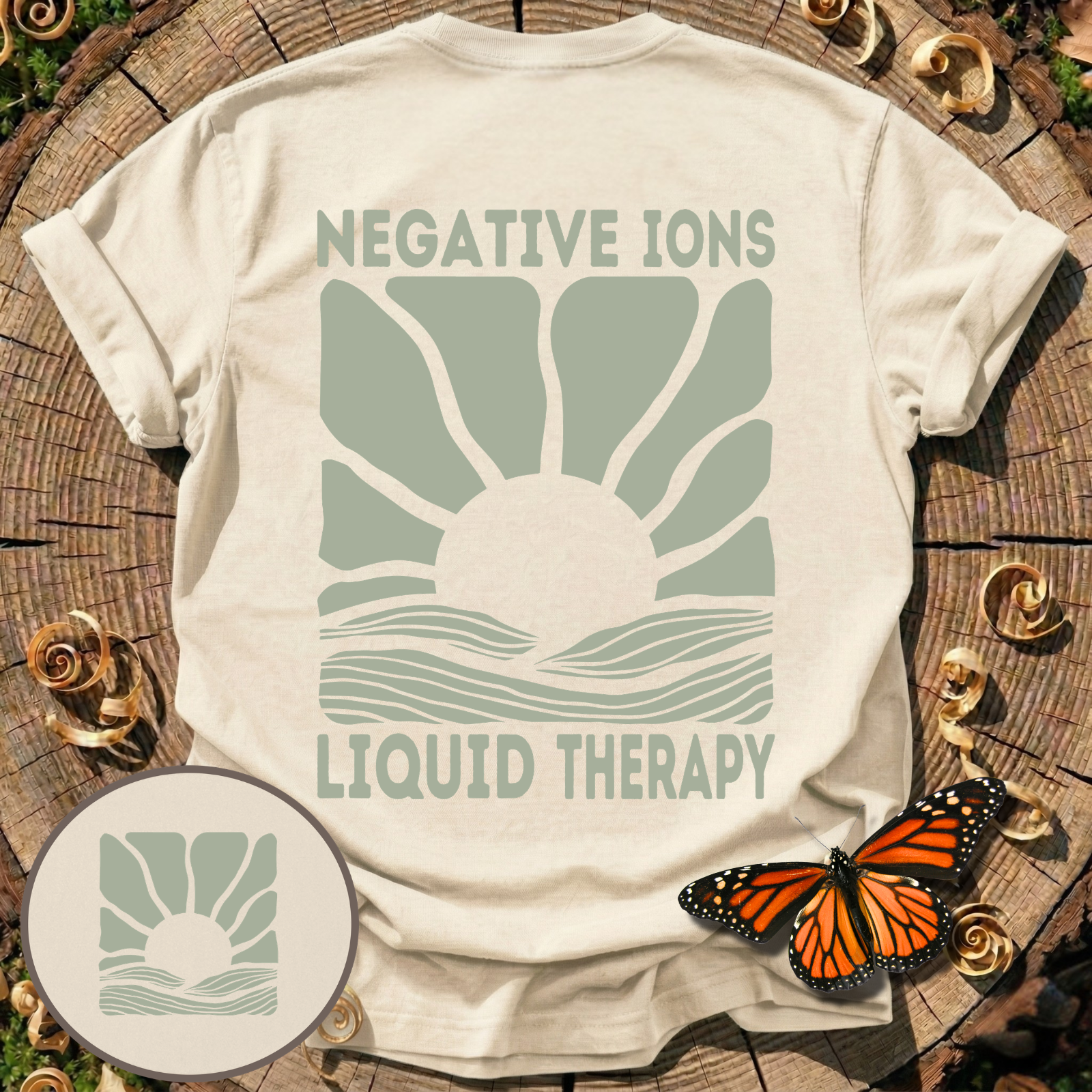 Negative Ions Liquid Therapy T-Shirt