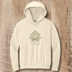 Lotus Vibes Hoodie — Minimal Yoga Hoodie