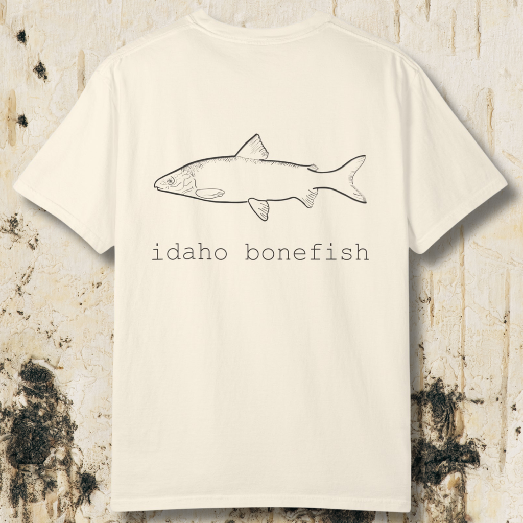 Idaho Bonefish Back Print T-Shirt — Vintage Fishing Graphic Tee