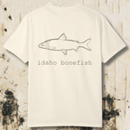 Idaho Bonefish Back Print T-Shirt — Vintage Fishing Graphic Tee