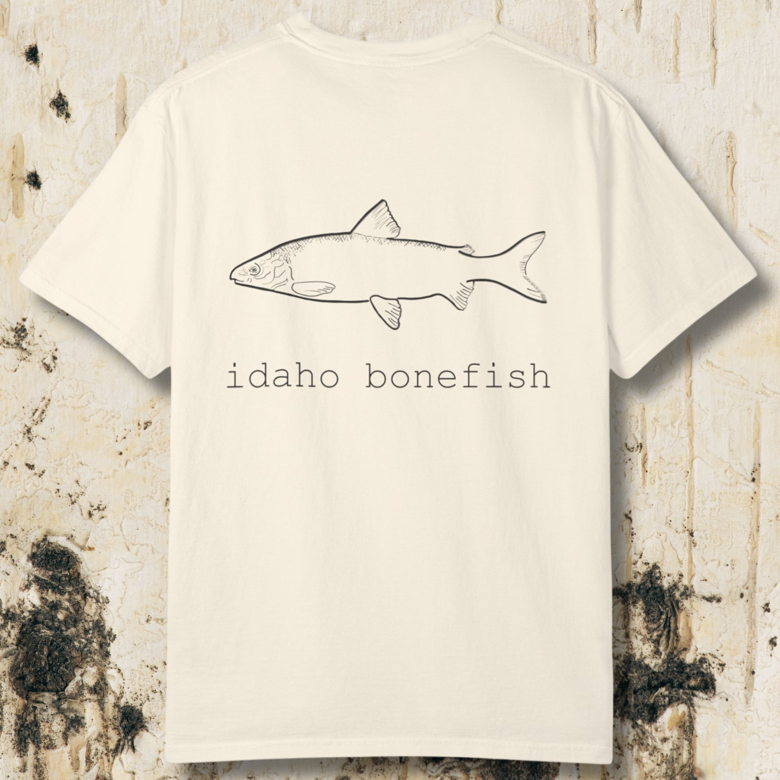 Idaho Bonefish Back Print T-Shirt — Vintage Fishing Graphic Tee