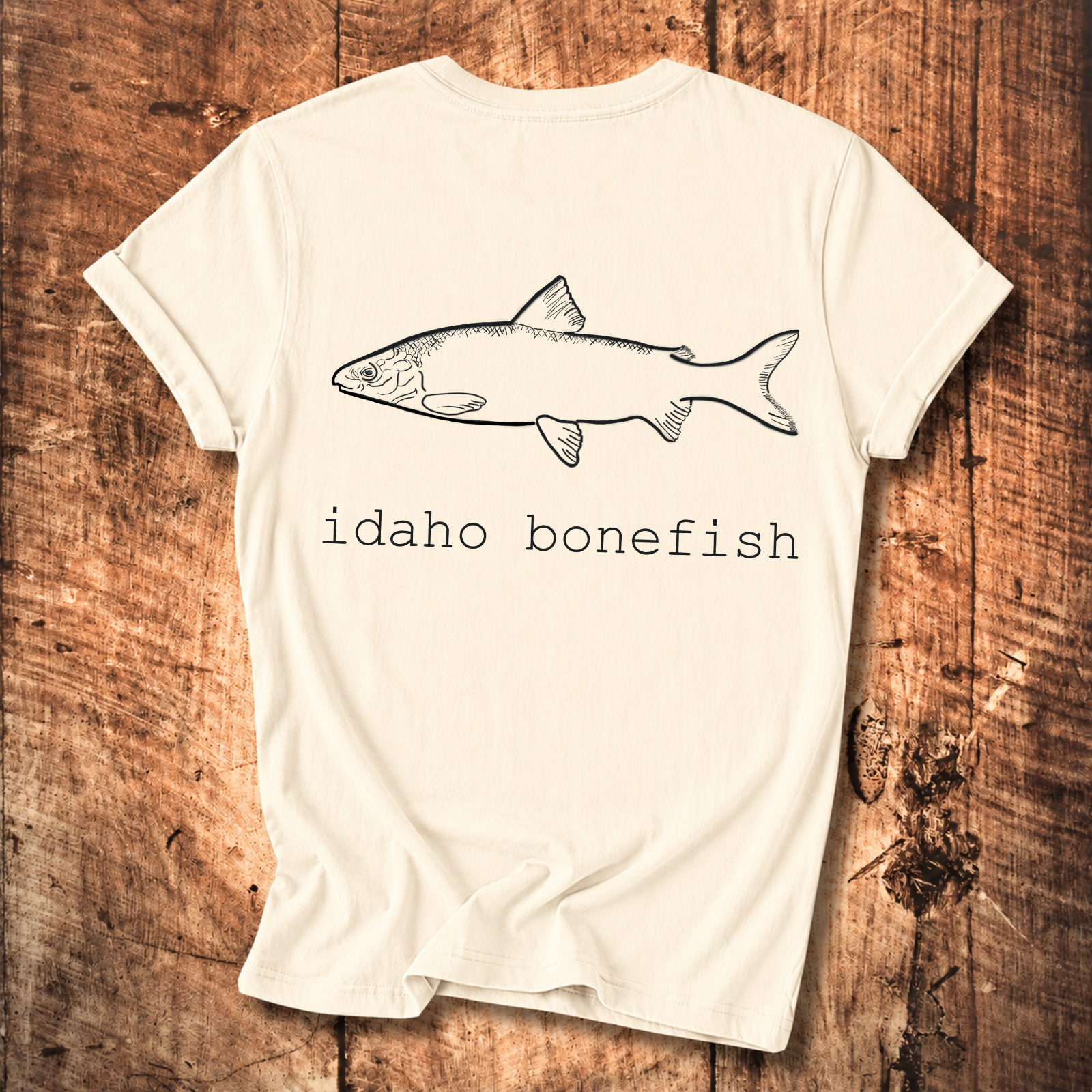 Idaho Bonefish Back Print T-Shirt