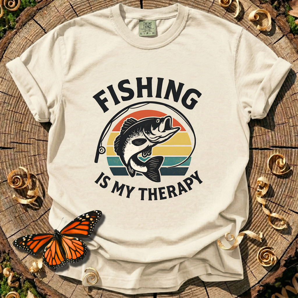 Fishing Is My Therapy Tee