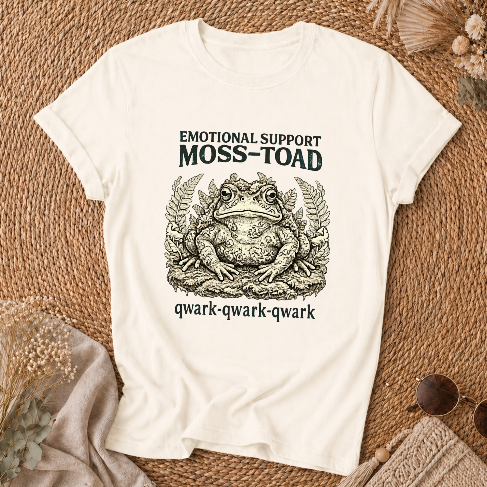 Emotional Support Moss-Toad T-Shirt