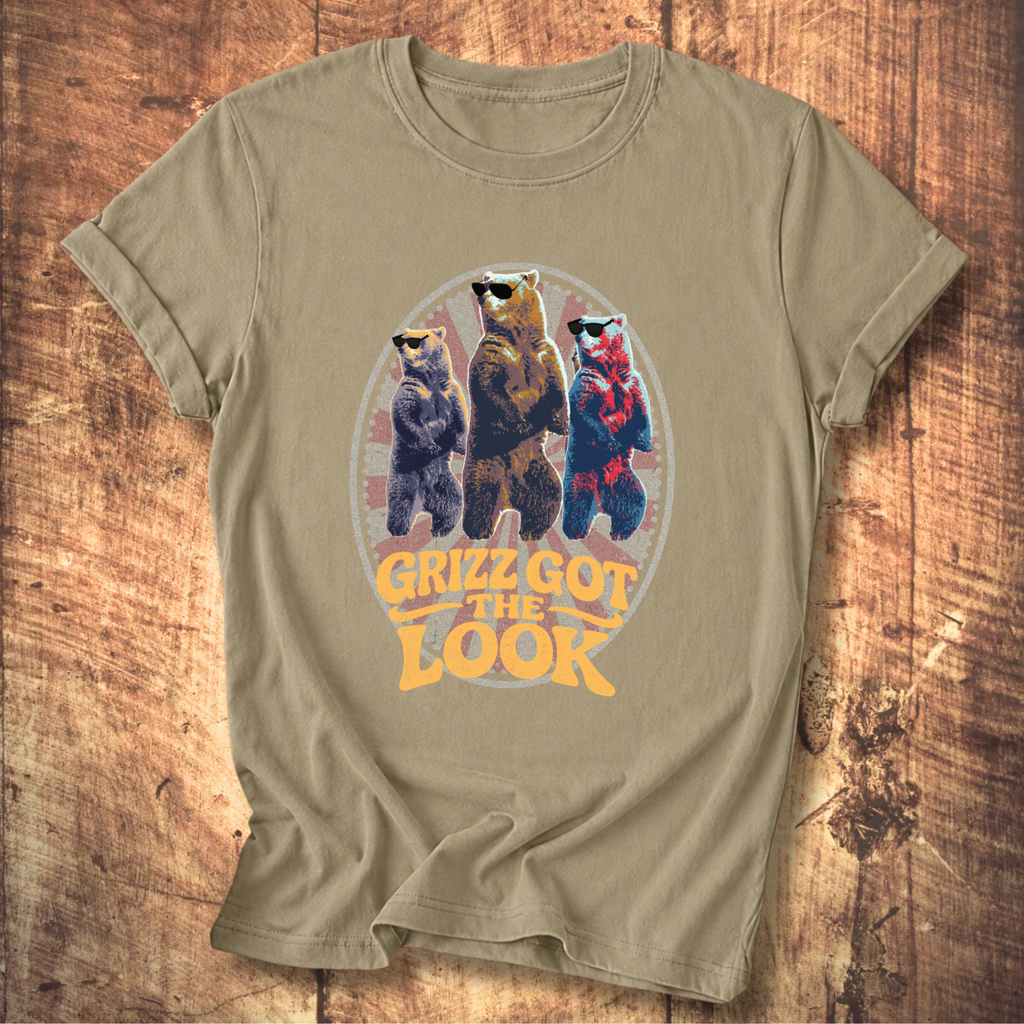 Grizzly Trio “Grizz Got the Look” Graphic T-Shirt