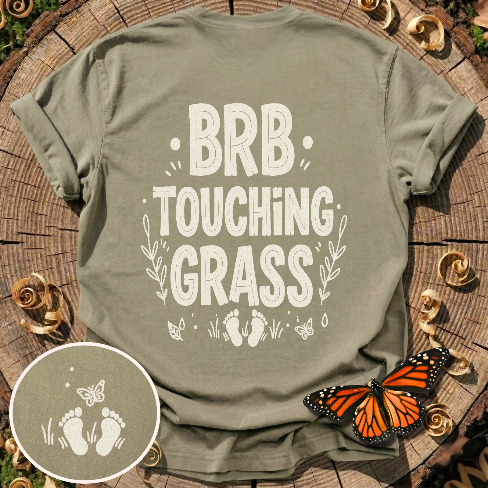 BRB Touching Grass T-Shirt