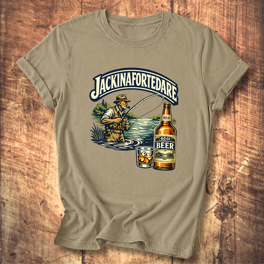 "Jackinafortedare" Vintage Outdoors Tee
