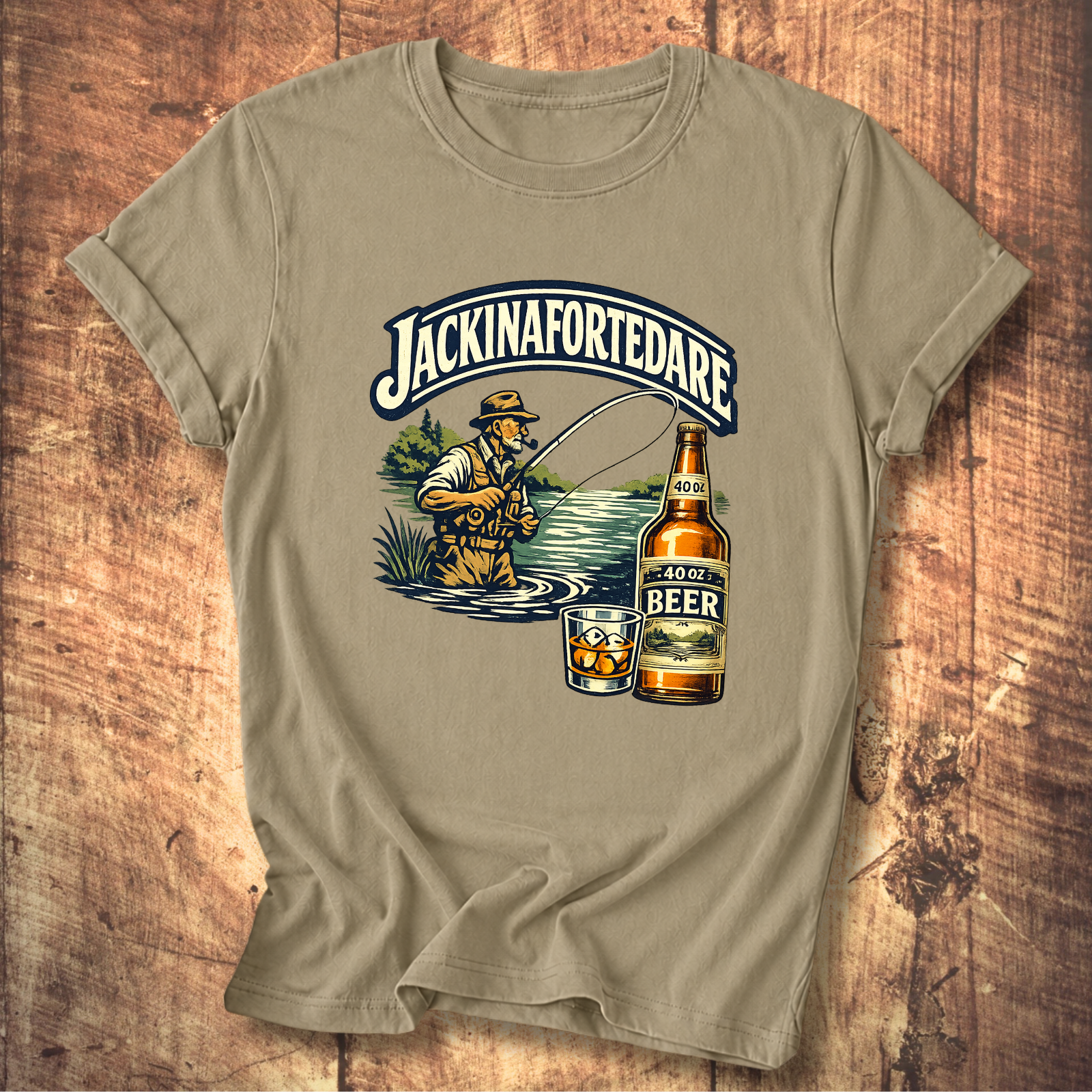 "Jackinafortedare" Vintage Outdoors Tee