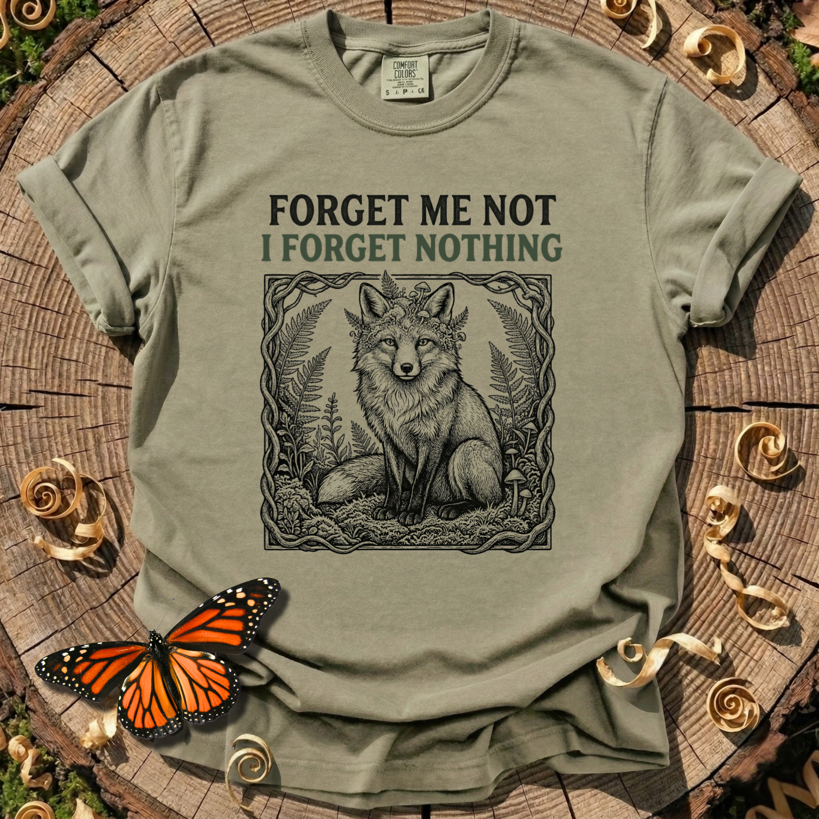 Forget Me Not Fox Tee