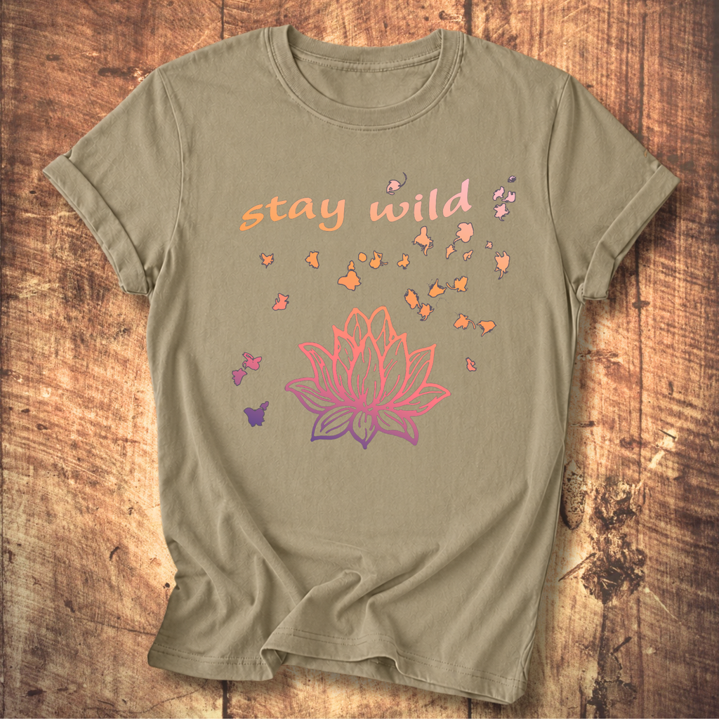Stay Wild Lotus Tee