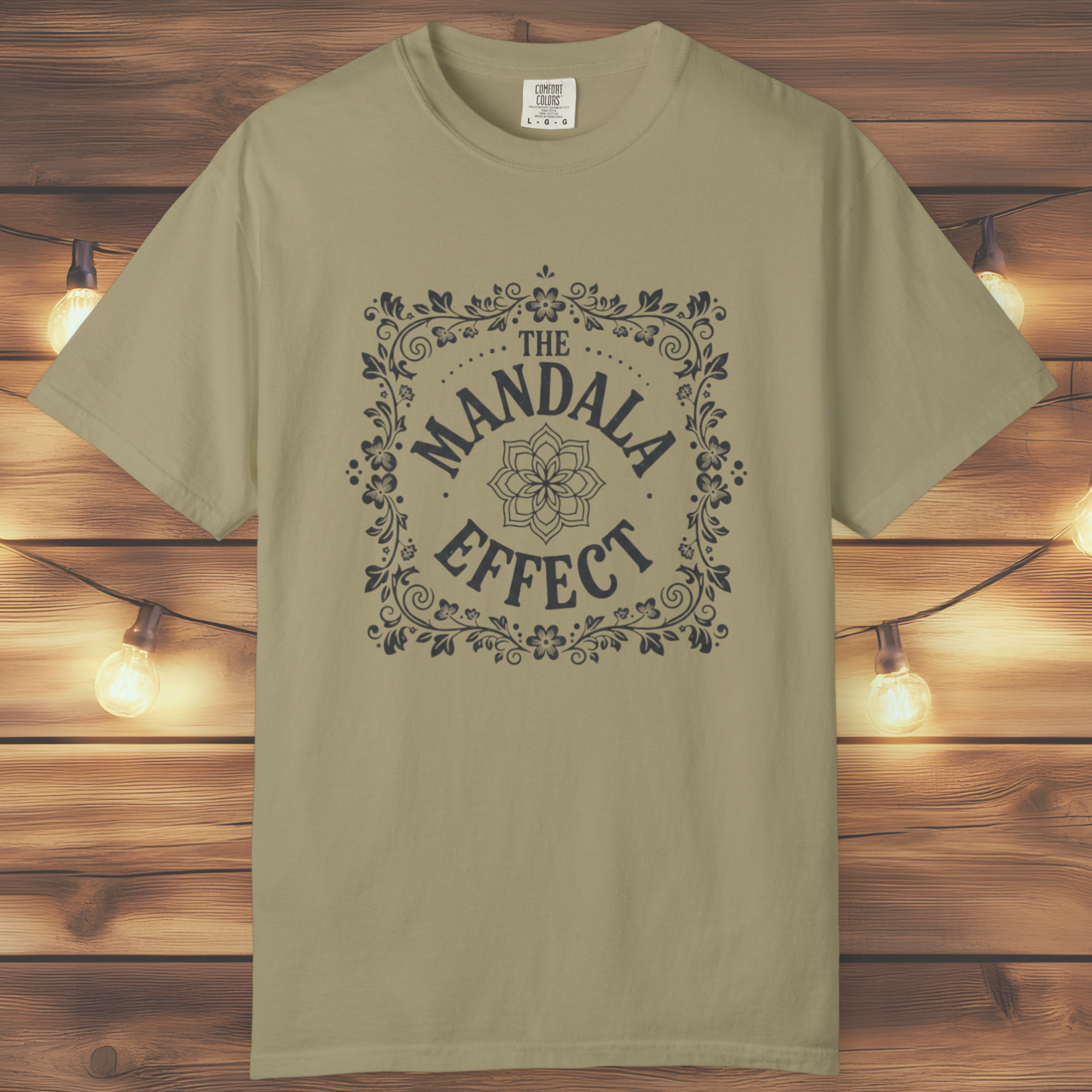 Mandala Effect Floral Retro T-Shirt