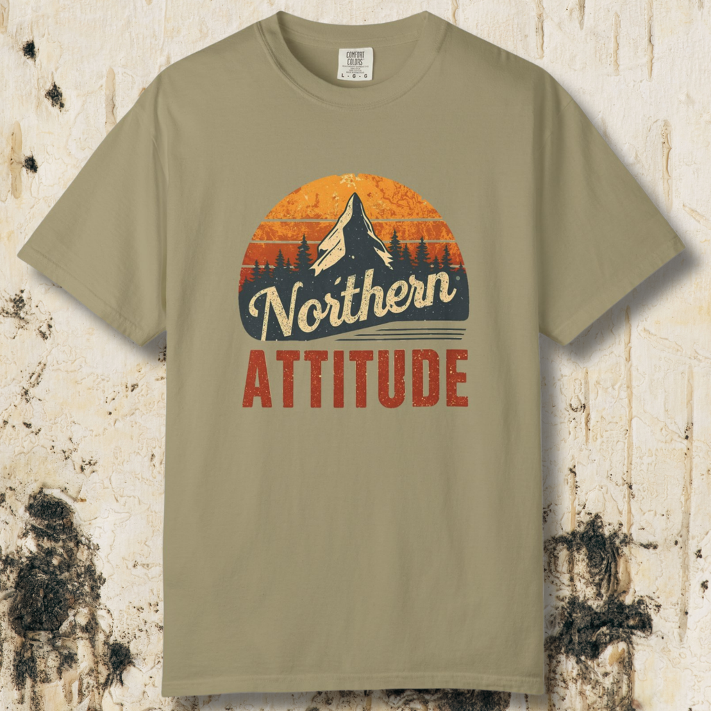 Northern Attitude Retro Mountain T-Shirt | Comfort Colors Graphic Tee