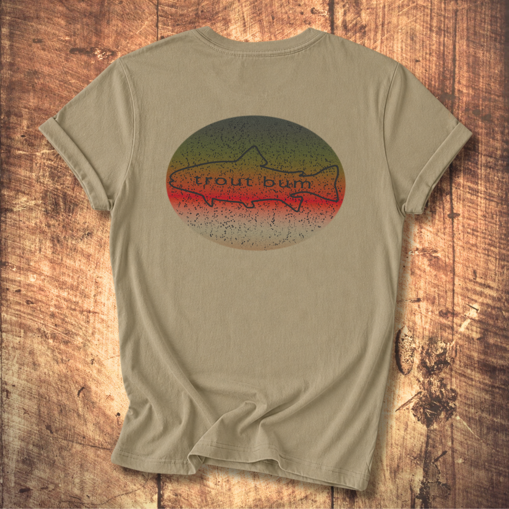 Trout Bum Back Print Tee