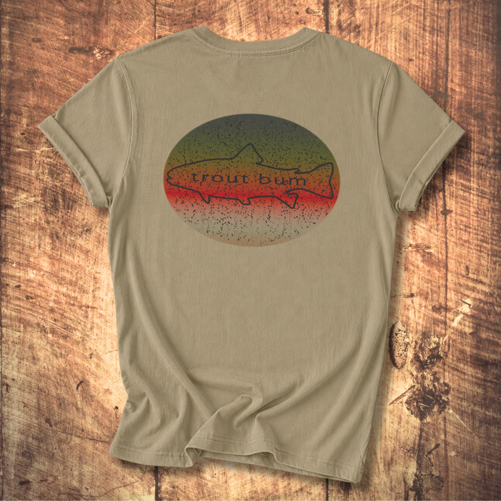 Trout Bum Back Print Tee