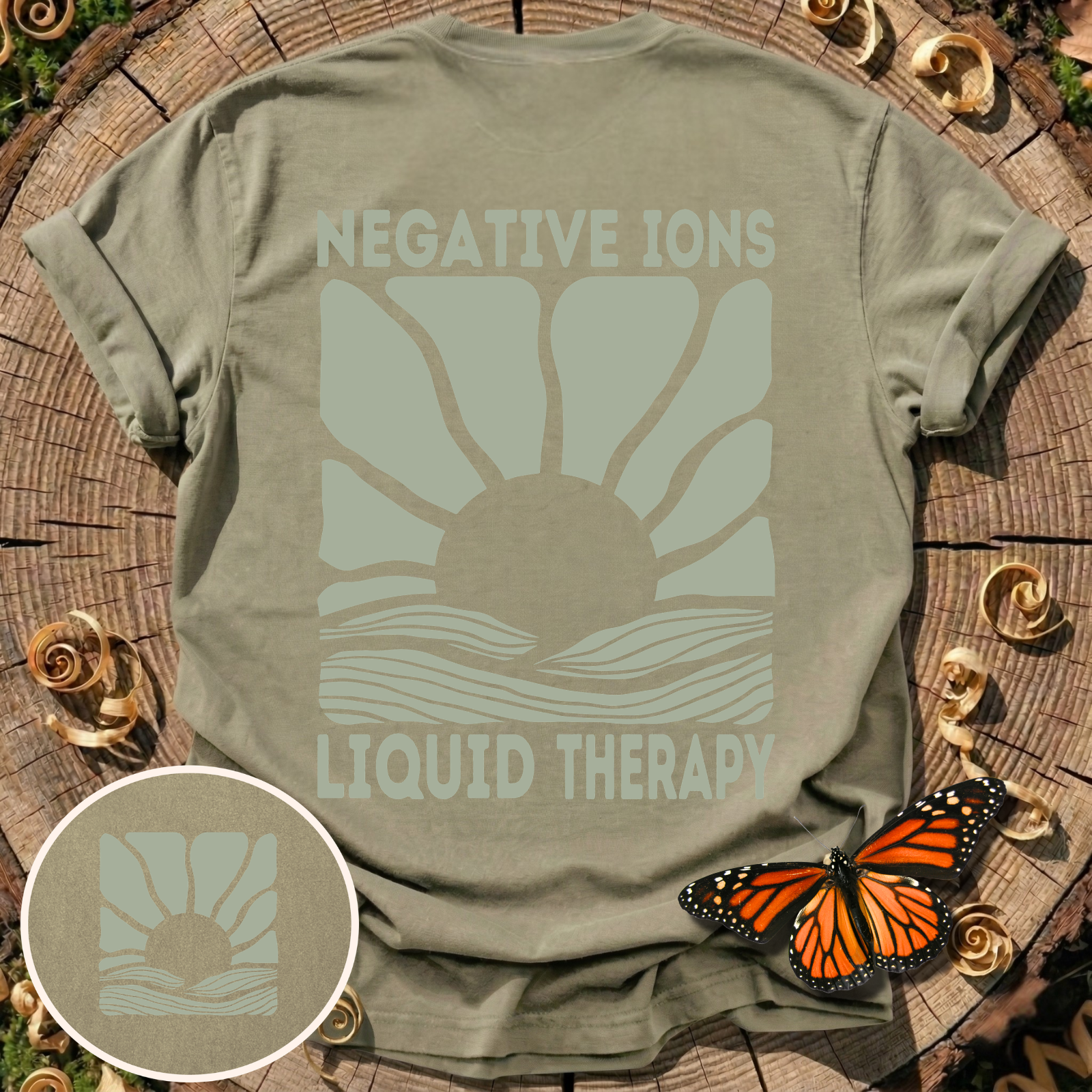 Negative Ions Liquid Therapy T-Shirt