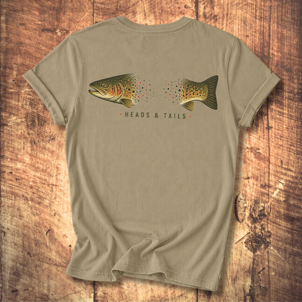 Brown Trout Heads & Tails Tee