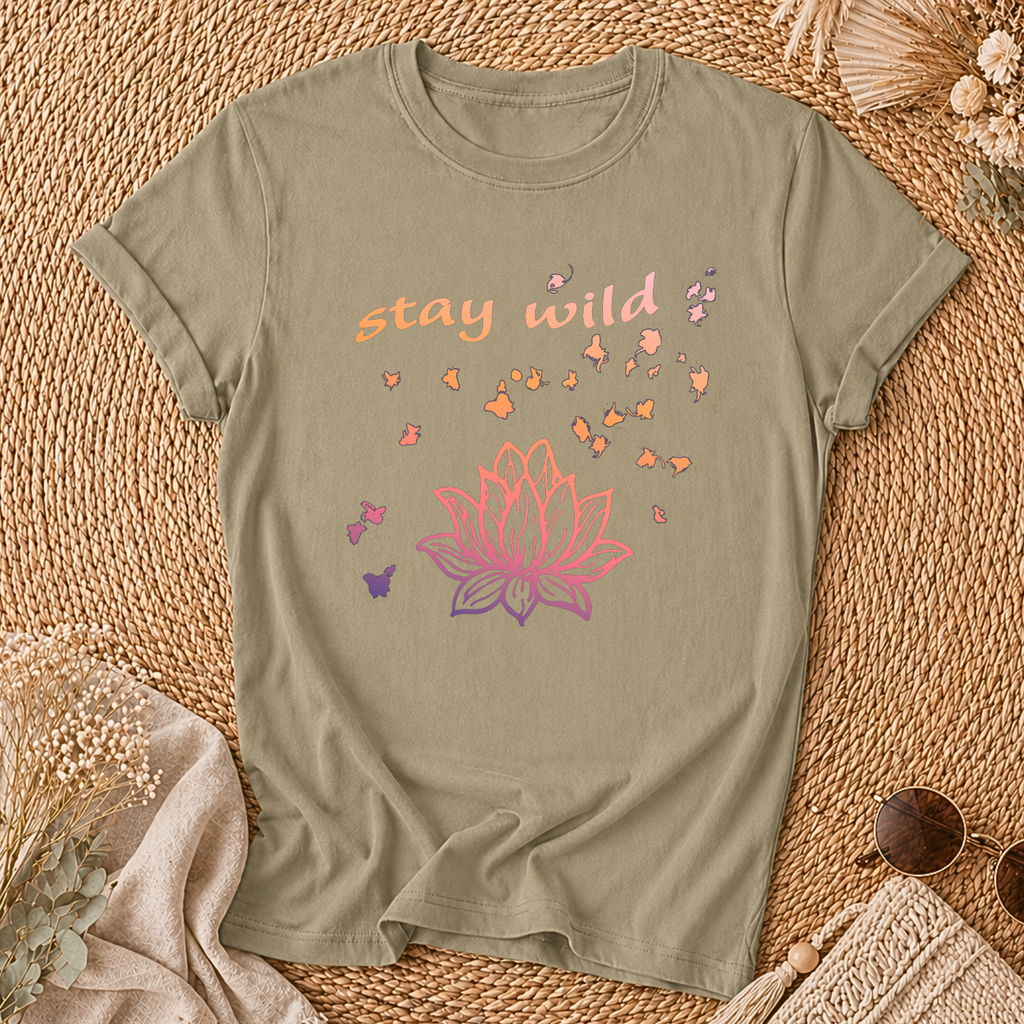Stay Wild Lotus Tee