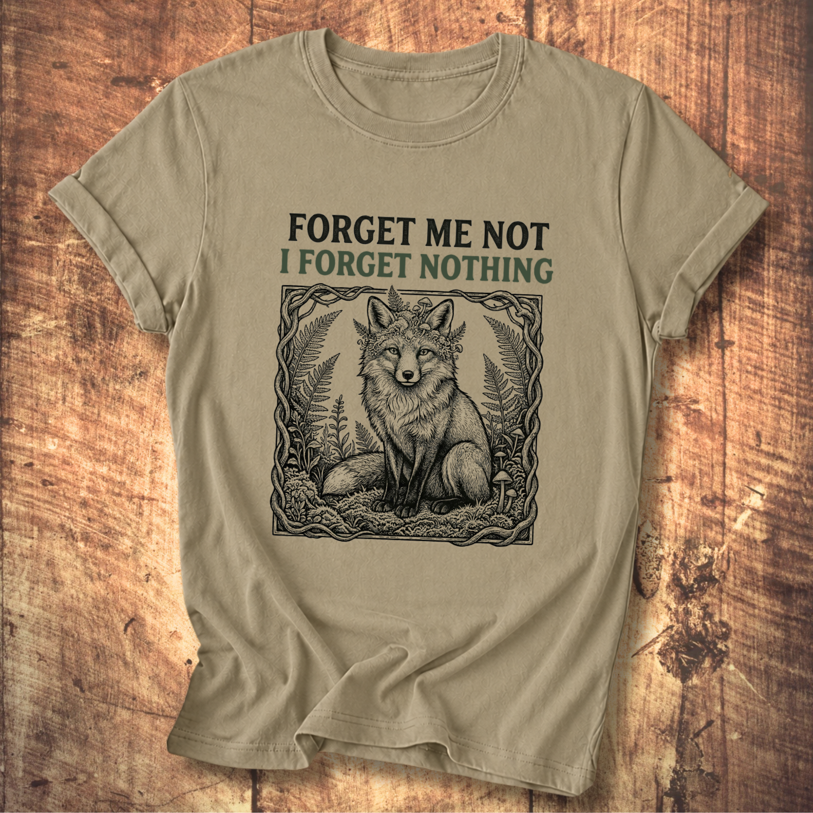 Forget Me Not Fox Tee