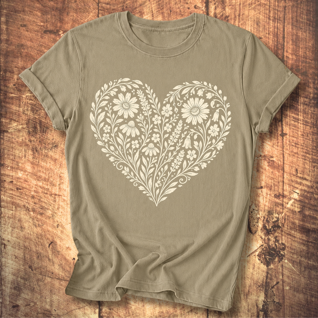 Heart Of Flowers T-shirt