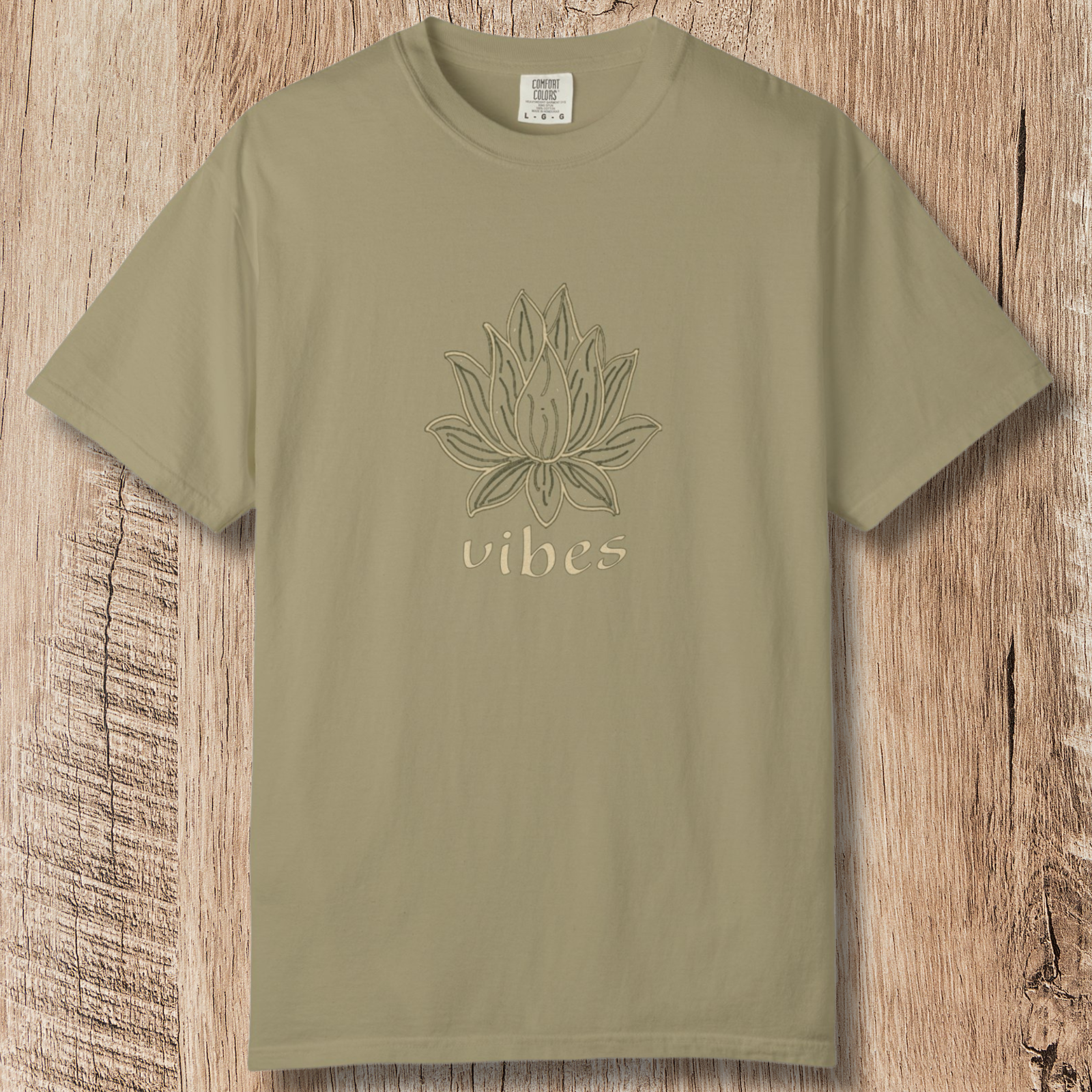 Vibe Lotus T-Shirt — Botanical Graphic Tee