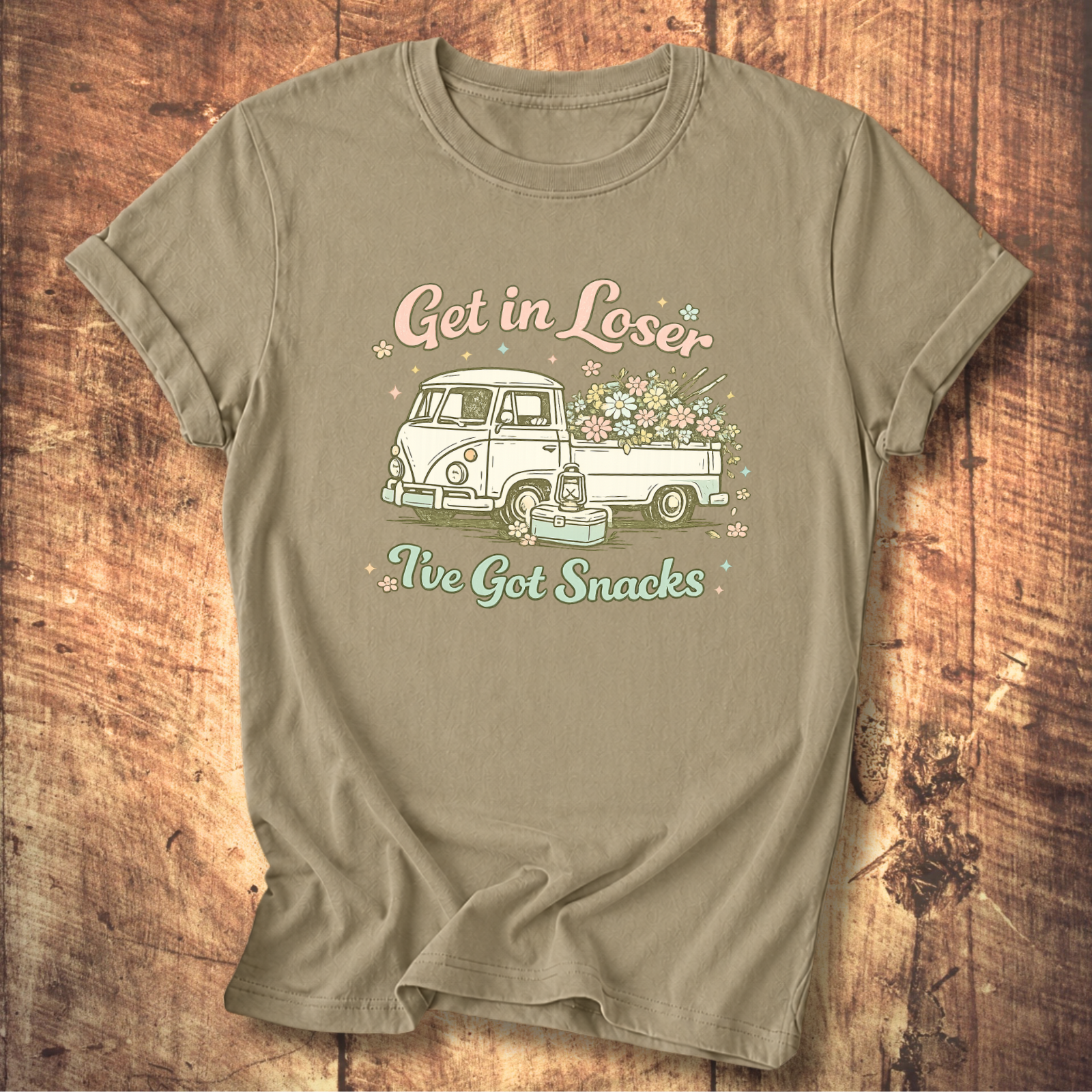 Retro Flower Truck Tee
