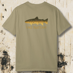 Like Buttah Brown Trout T-Shirt Back Print
