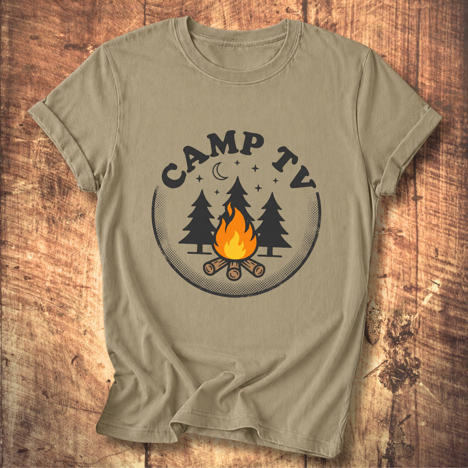 Camp TV Static Tee