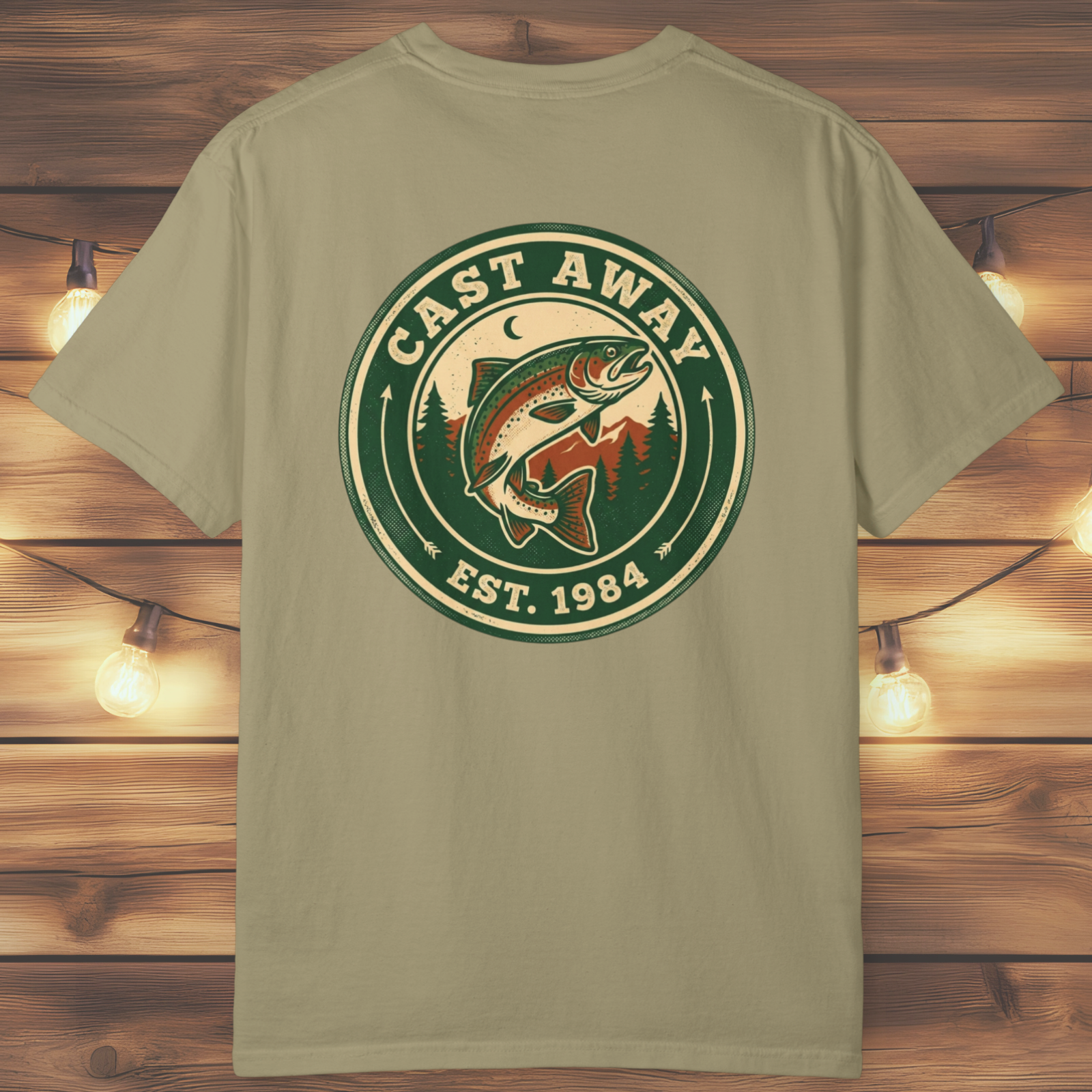 Cast Away Fishing Logo T-Shirt