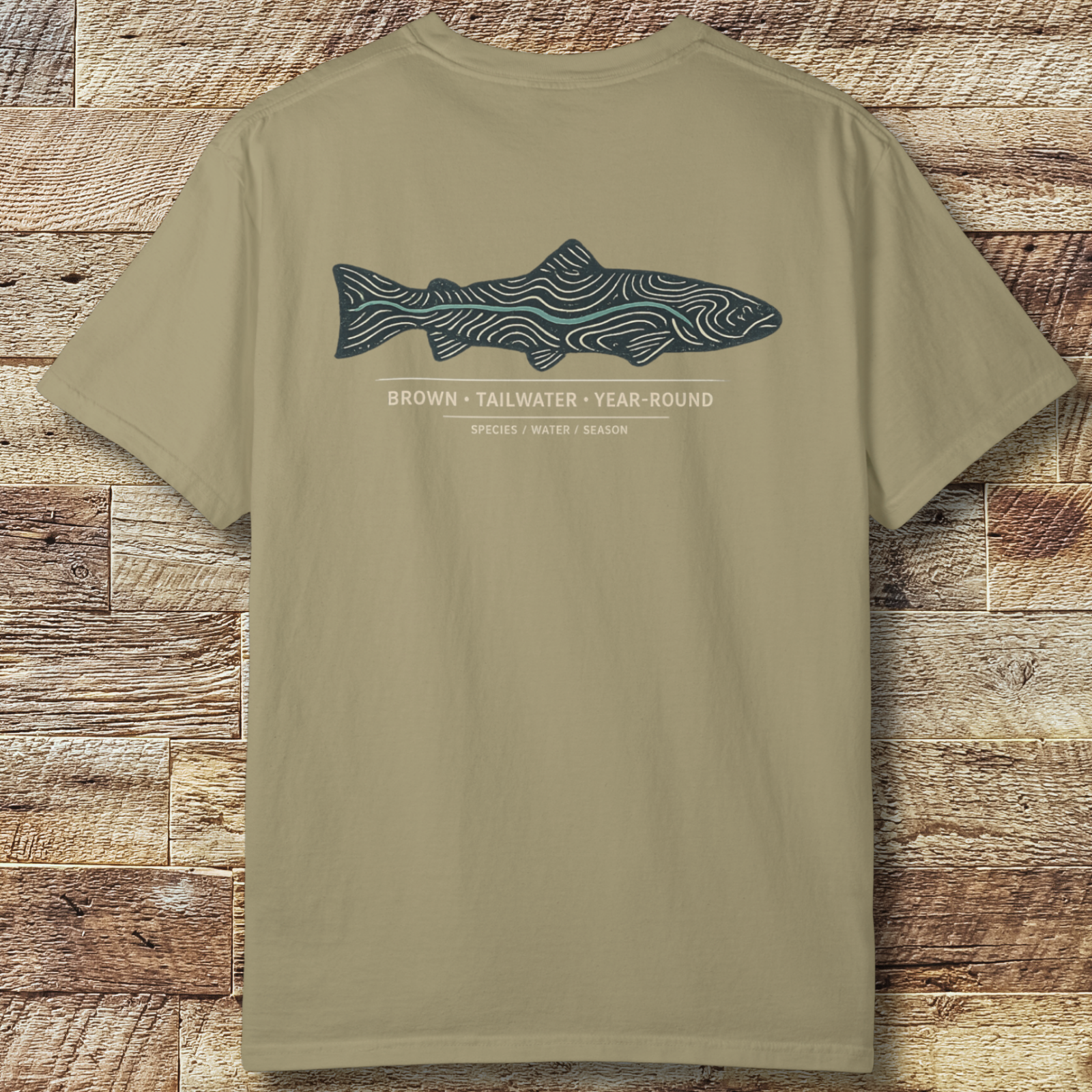 Brown Trout Topography T-Shirt