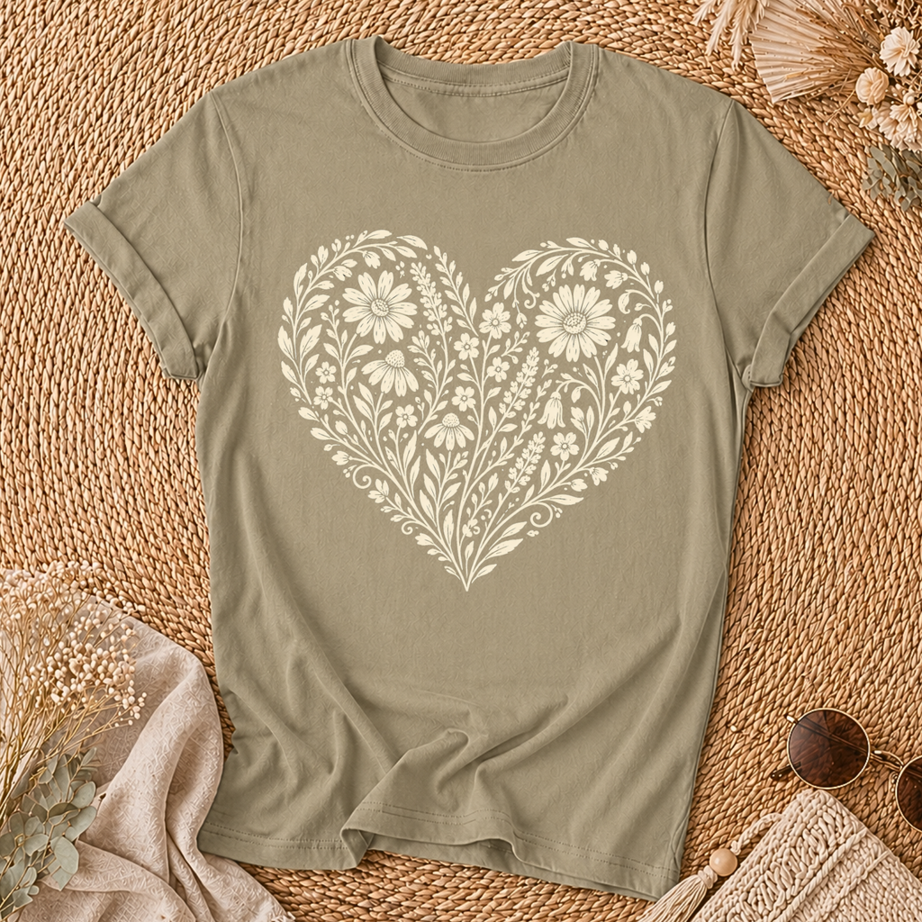 Heart Of Flowers T-shirt