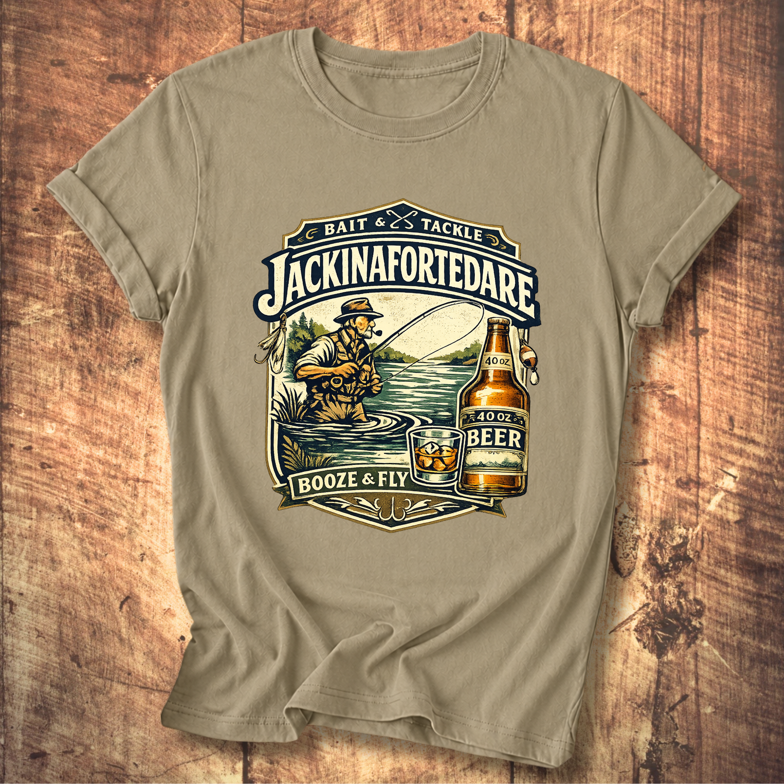 Jackinafortedare Vintage Bait & Tackle Tee