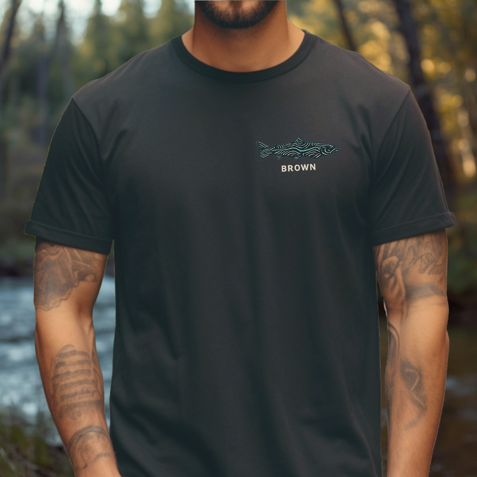 Brown Trout Topography T-Shirt