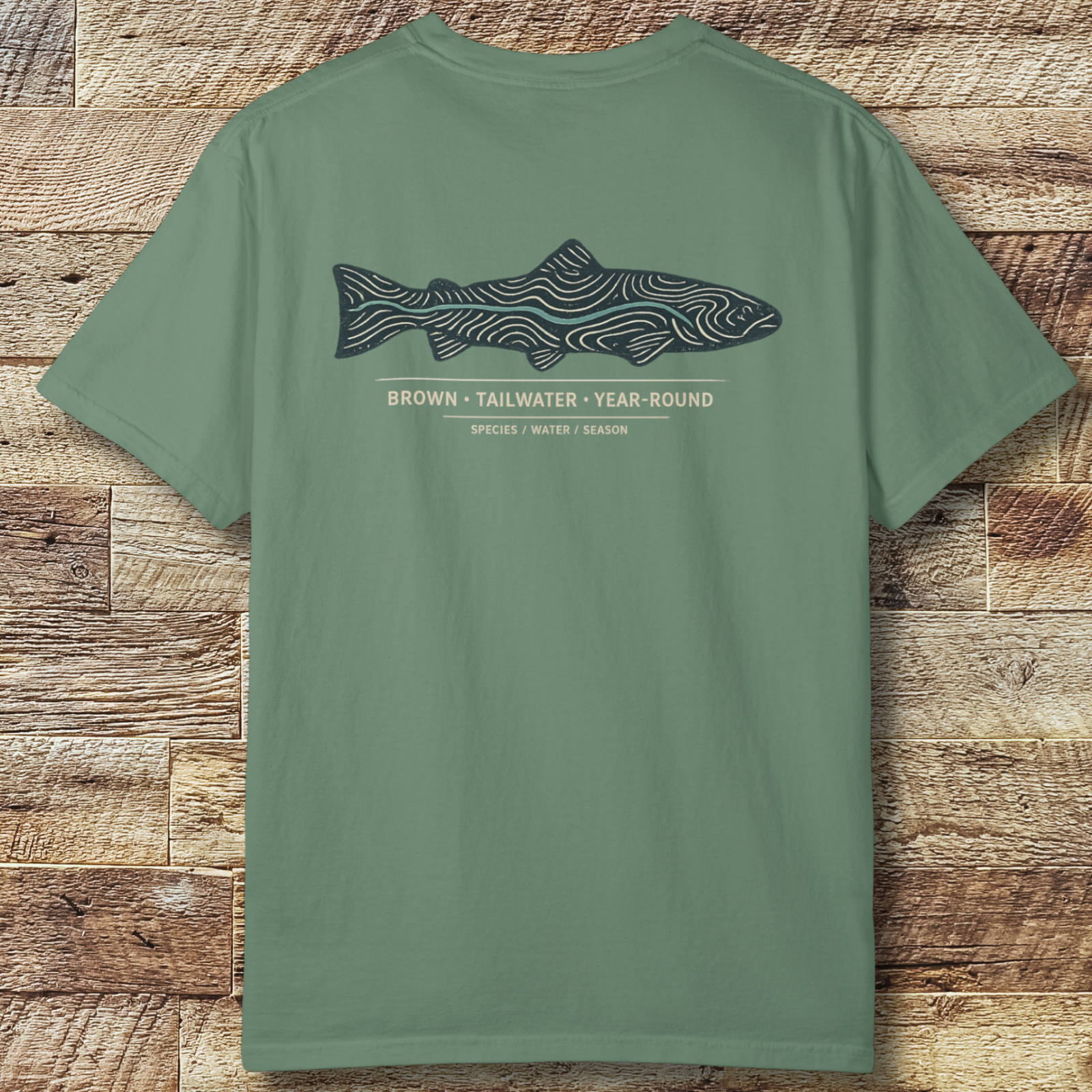 Brown Trout Topography T-Shirt