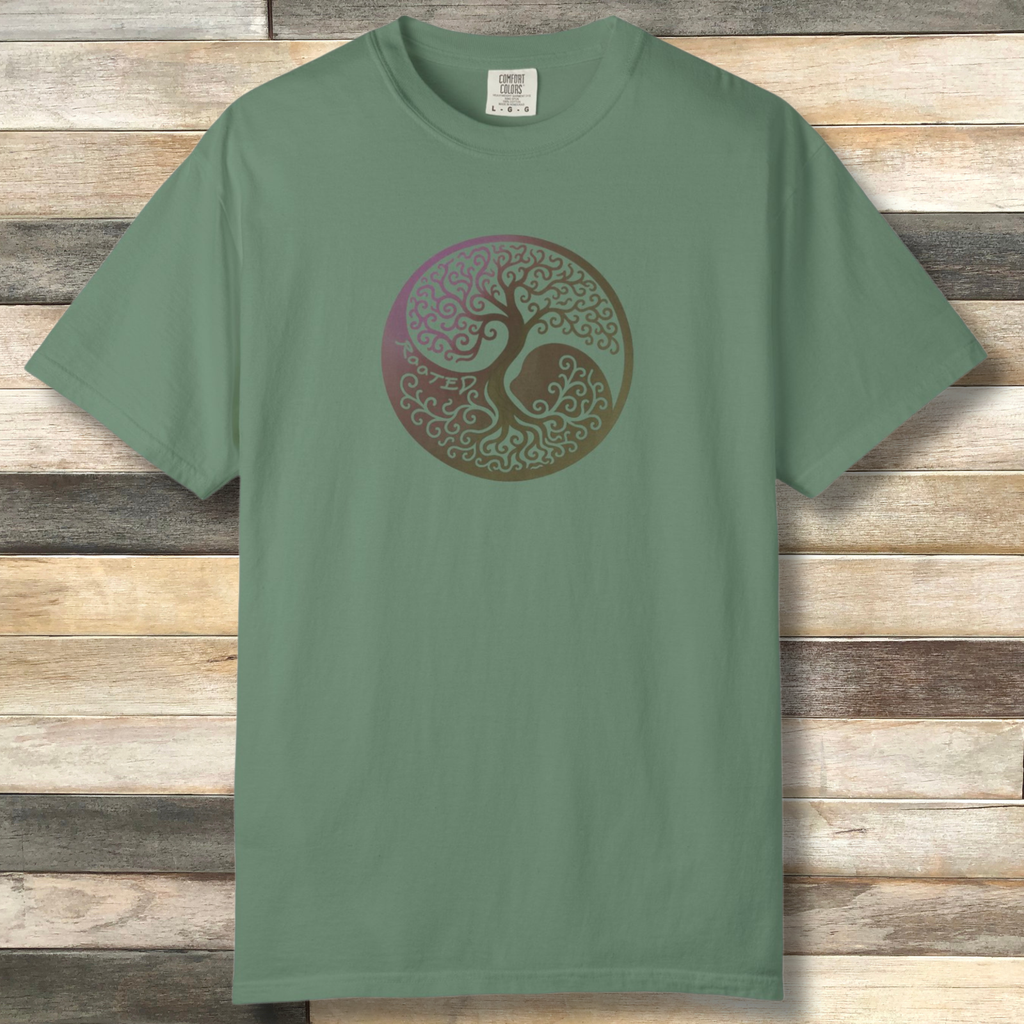 Rooted Yin Yang Tree T-Shirt — Boho Nature Graphic Tee