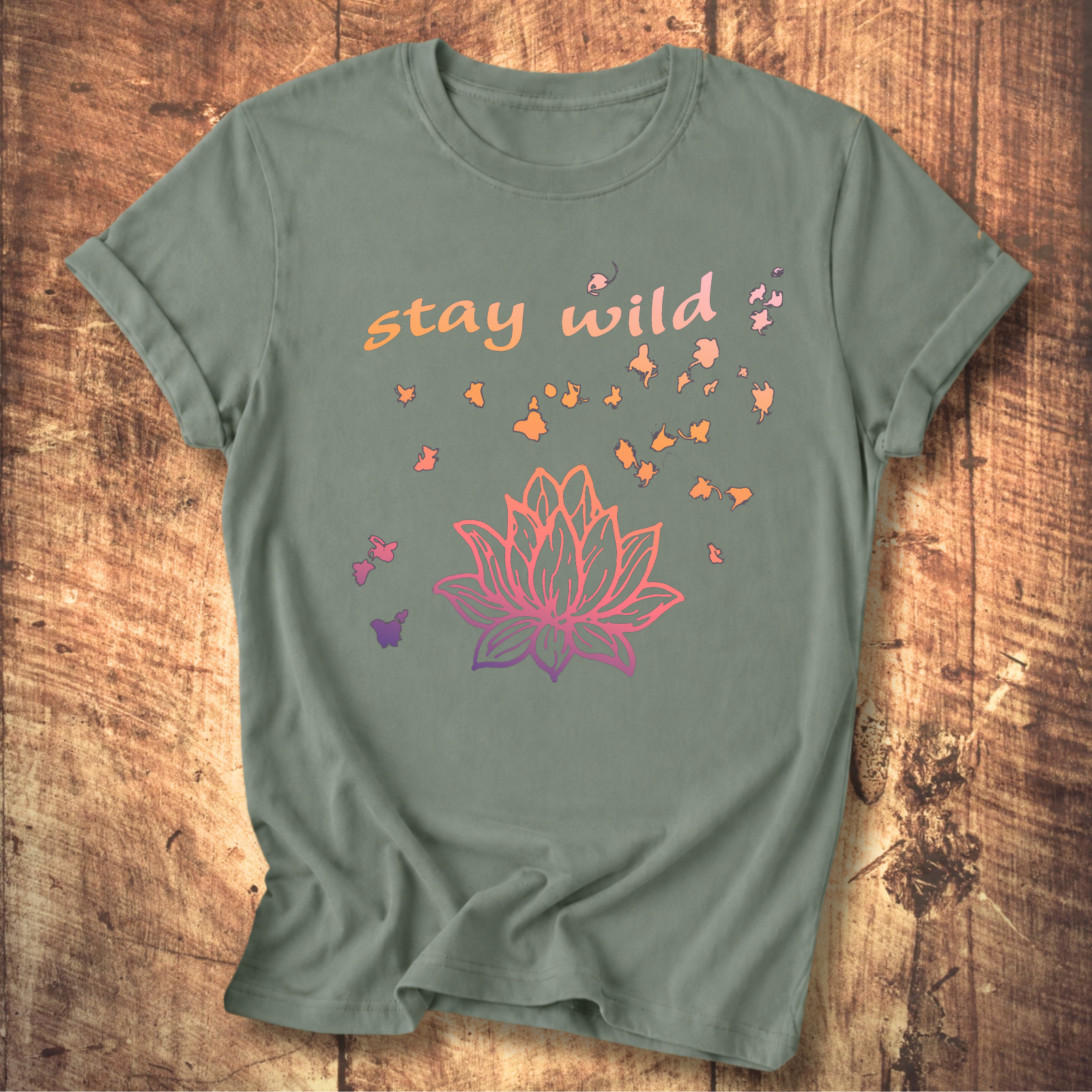 Stay Wild Lotus Tee