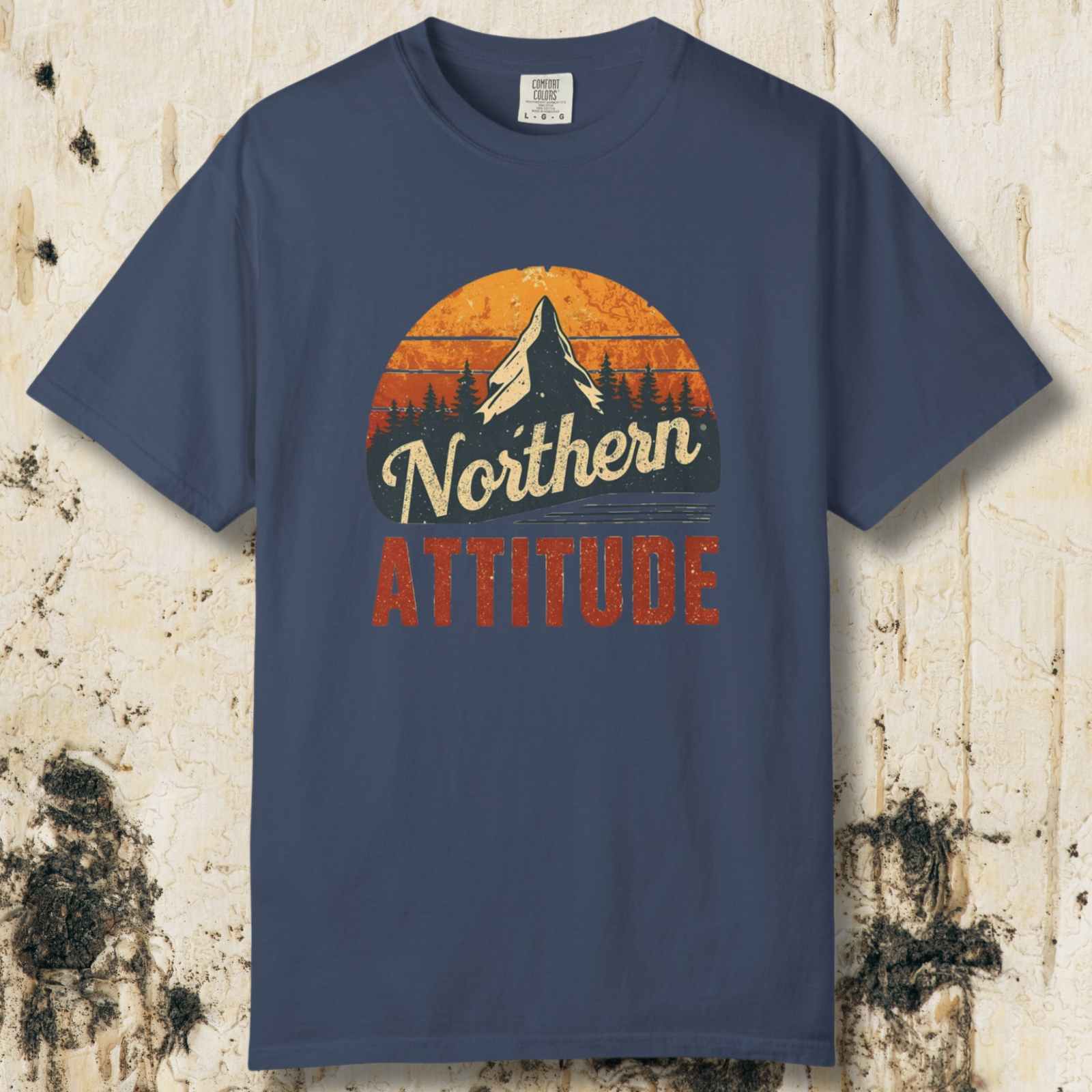 Northern Attitude Retro Mountain T-Shirt | Comfort Colors Graphic Tee