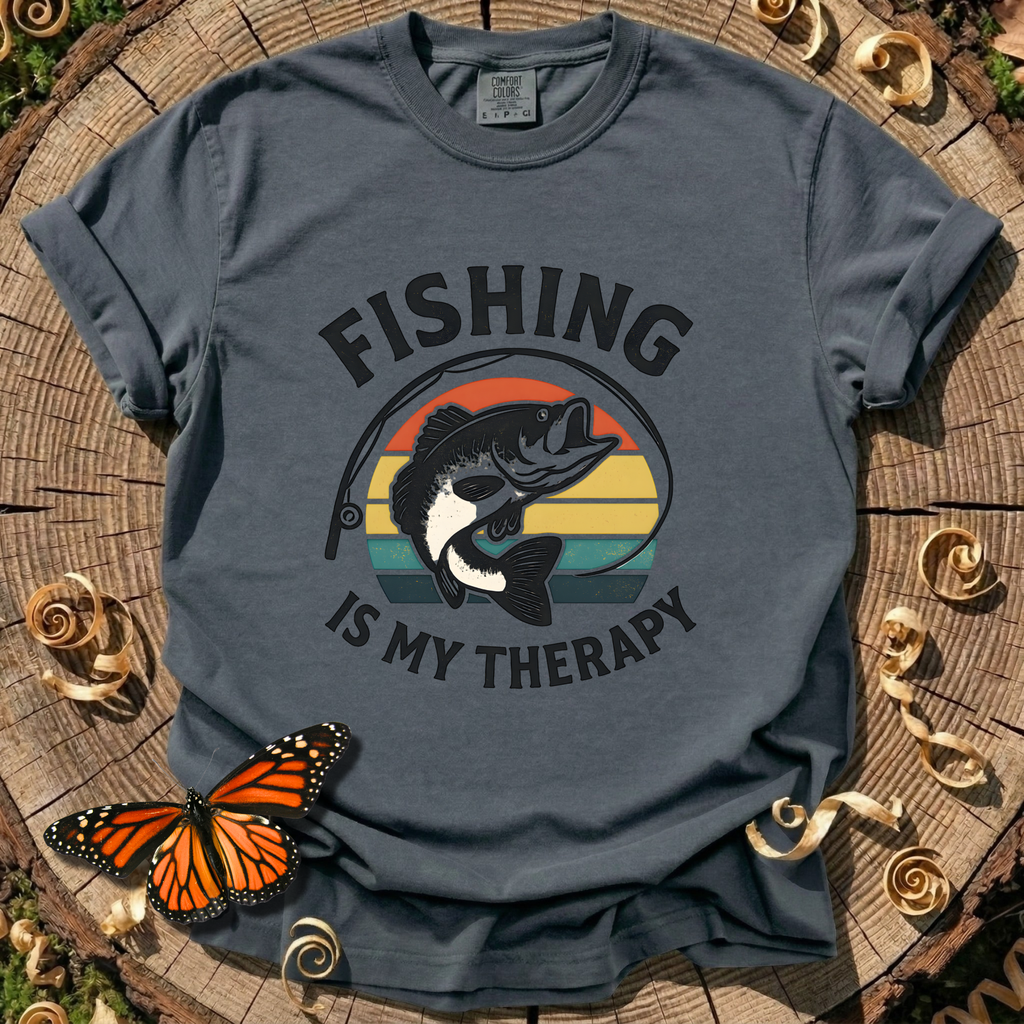 Fishing Is My Therapy Tee