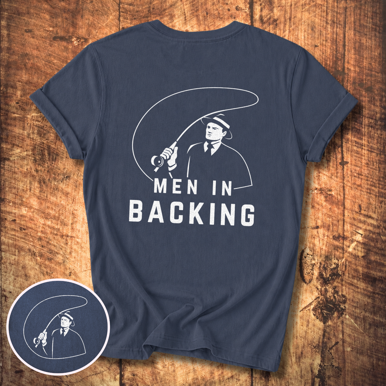Men in Backing T-Shirt