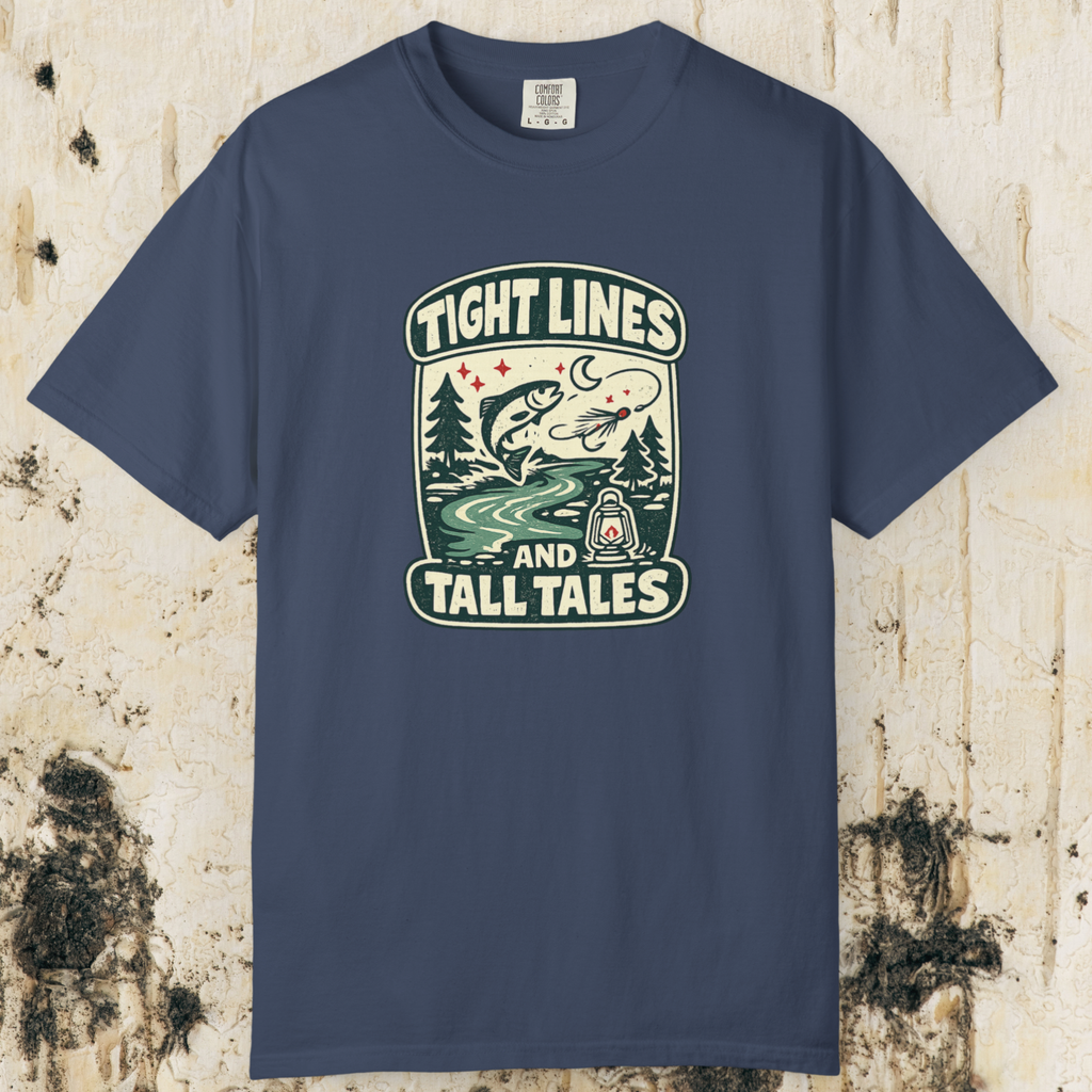 Tight Lines and Tall Tales Fishing T-Shirt